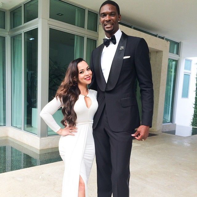 Chris Bosh and Adrienne Williams