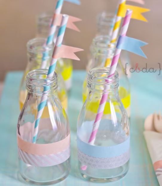 Washi tape is your best ally to decorate for a birthday party