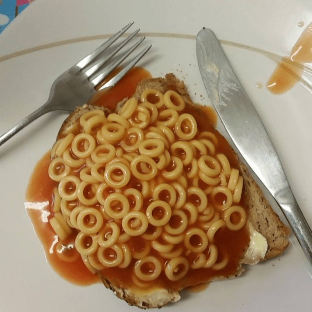#14 Spaghetti on toast?