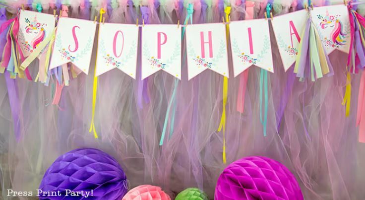 Print out your own personalized letter garland