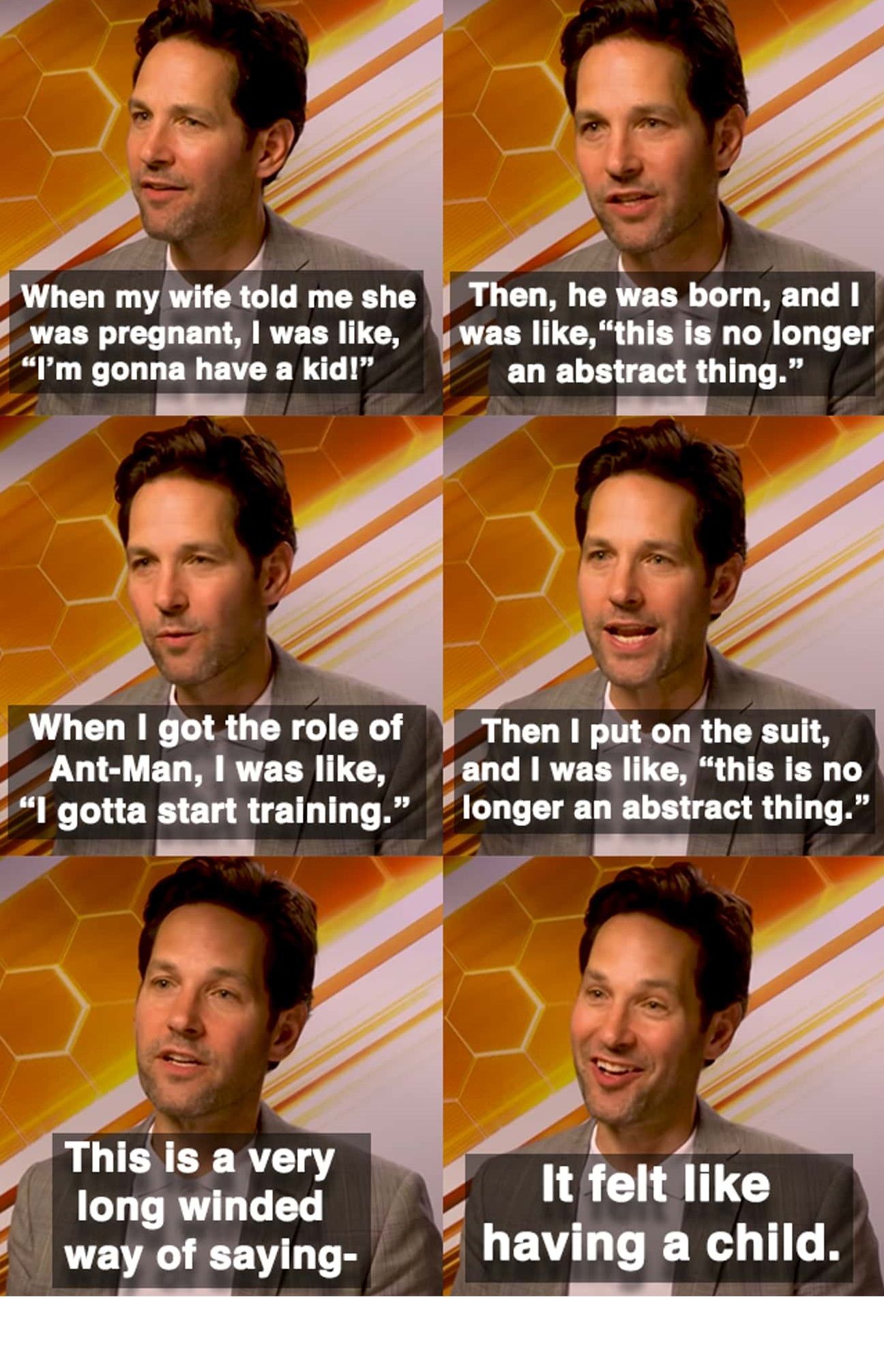 Becoming Ant-Man is Like Having a Child