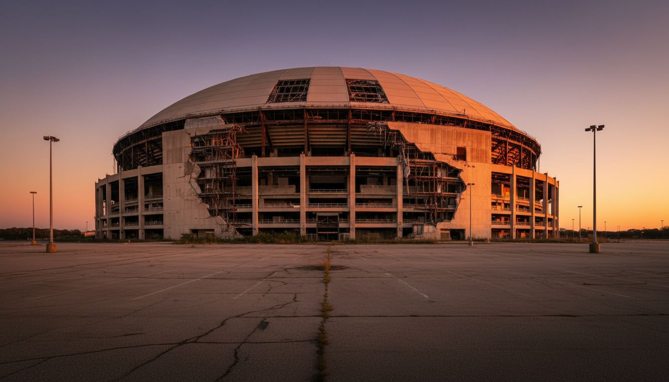 Astrodome: Landmark, Partly Gone, Still Watched
