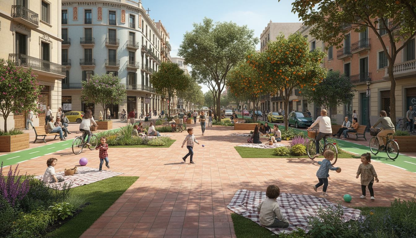 Barcelona’s Superblocks Put People First