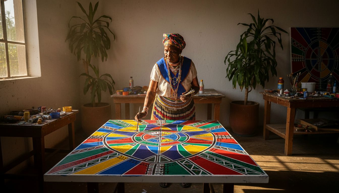 Ndebele art moves from walls to world stages