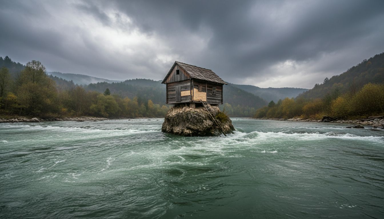 Rebuilt Again and Again: Drina River House