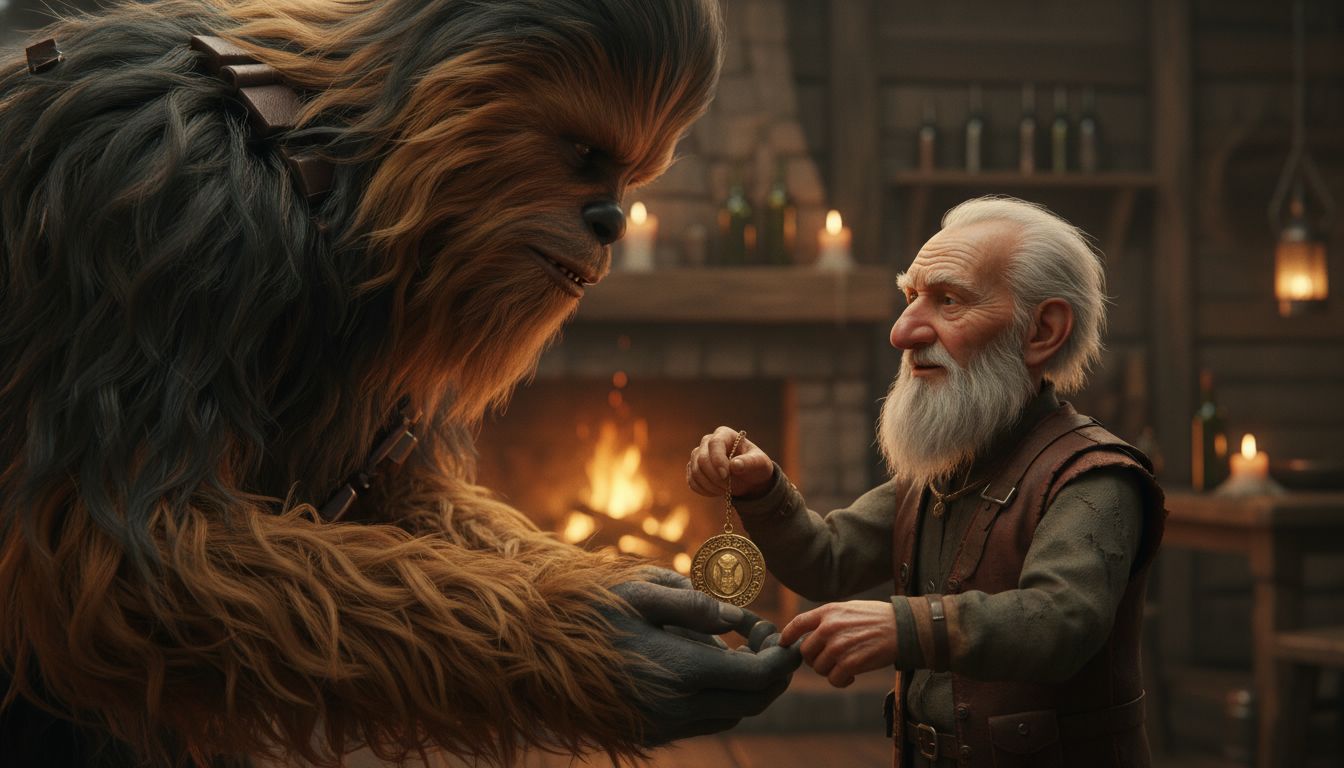 Chewbacca Finally Gets His Medal