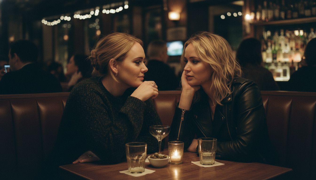 Adele and Jennifer Lawrence: Low-Key Nights
