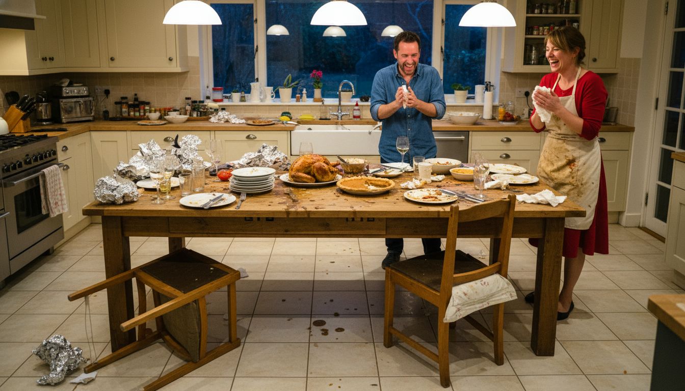 Why Food Fights and Feasts Land