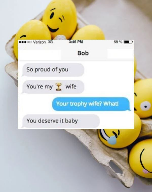 Complimenting someone using the wrong emojis