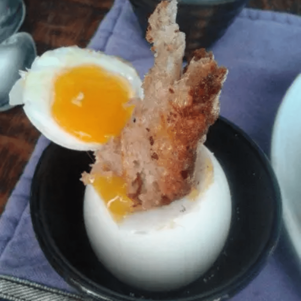#18 Soldiers in boiled eggs?