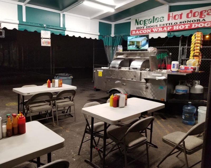 Unique Sonoran hot dogs at Nogales Hot Dogs