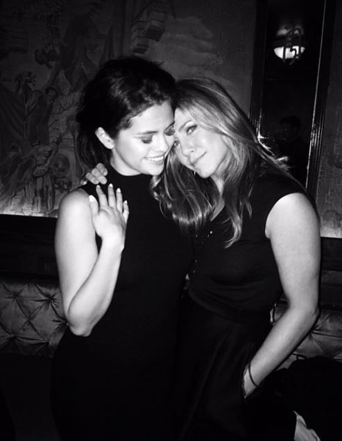 Selena Gomez and Jennifer Aniston