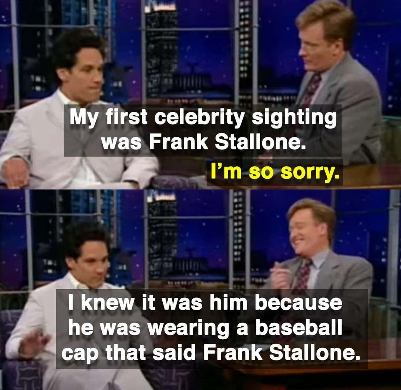 First Celebrity Sighting