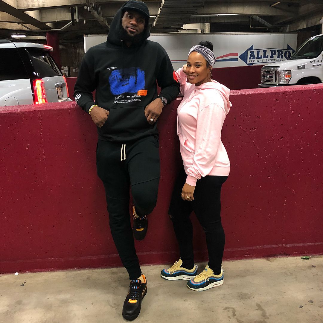LeBron James and Savannah Brinson 