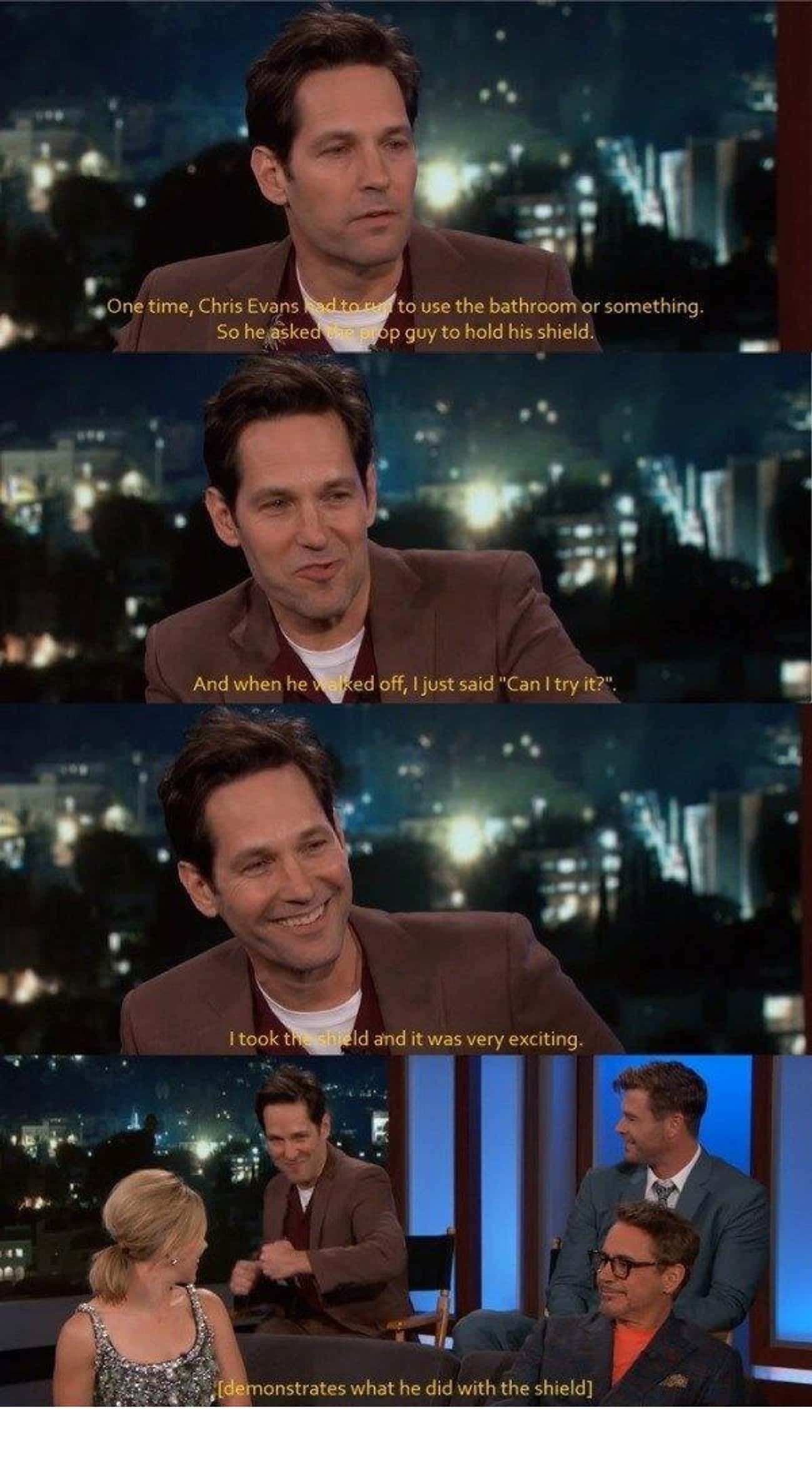 Getting to Hold the Shield