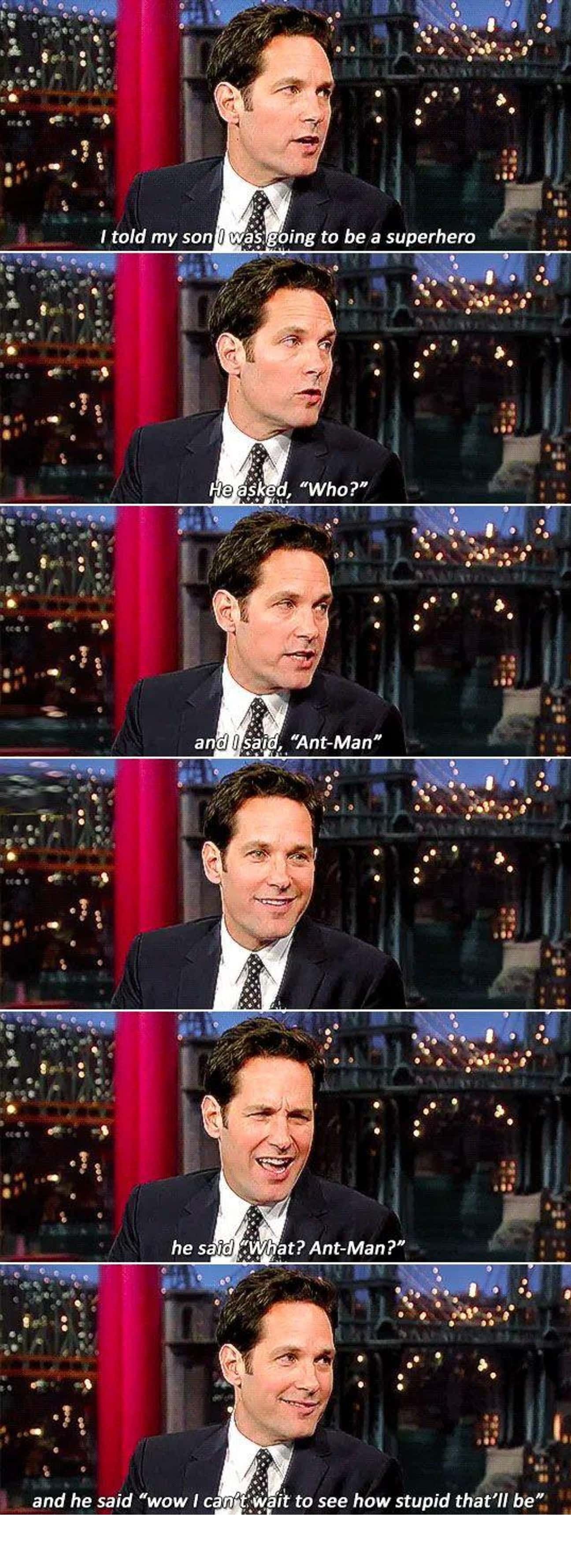 His Son Was Unimpressed By Ant-Man