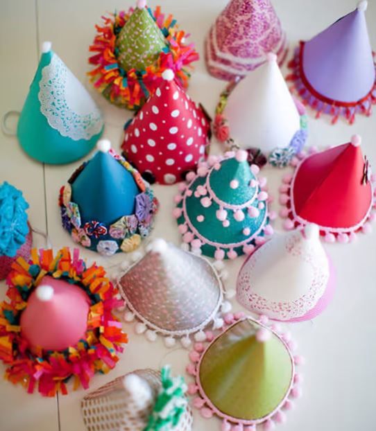 Keep guests entertained by making these cute party hats