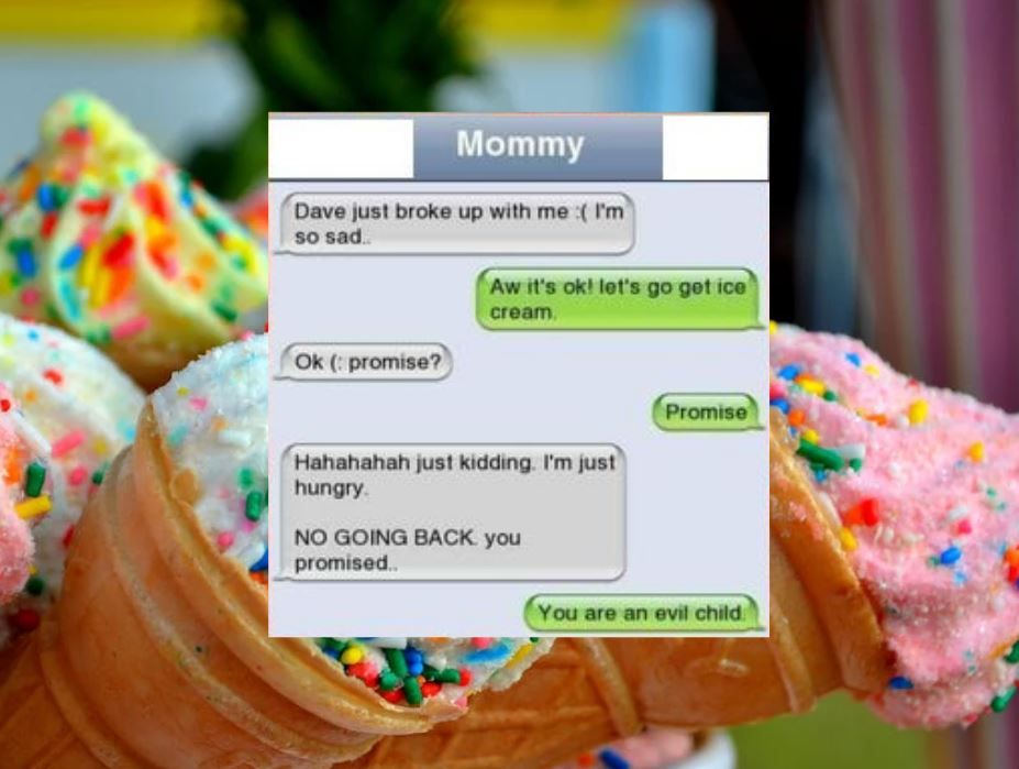 Scheming to get free ice cream