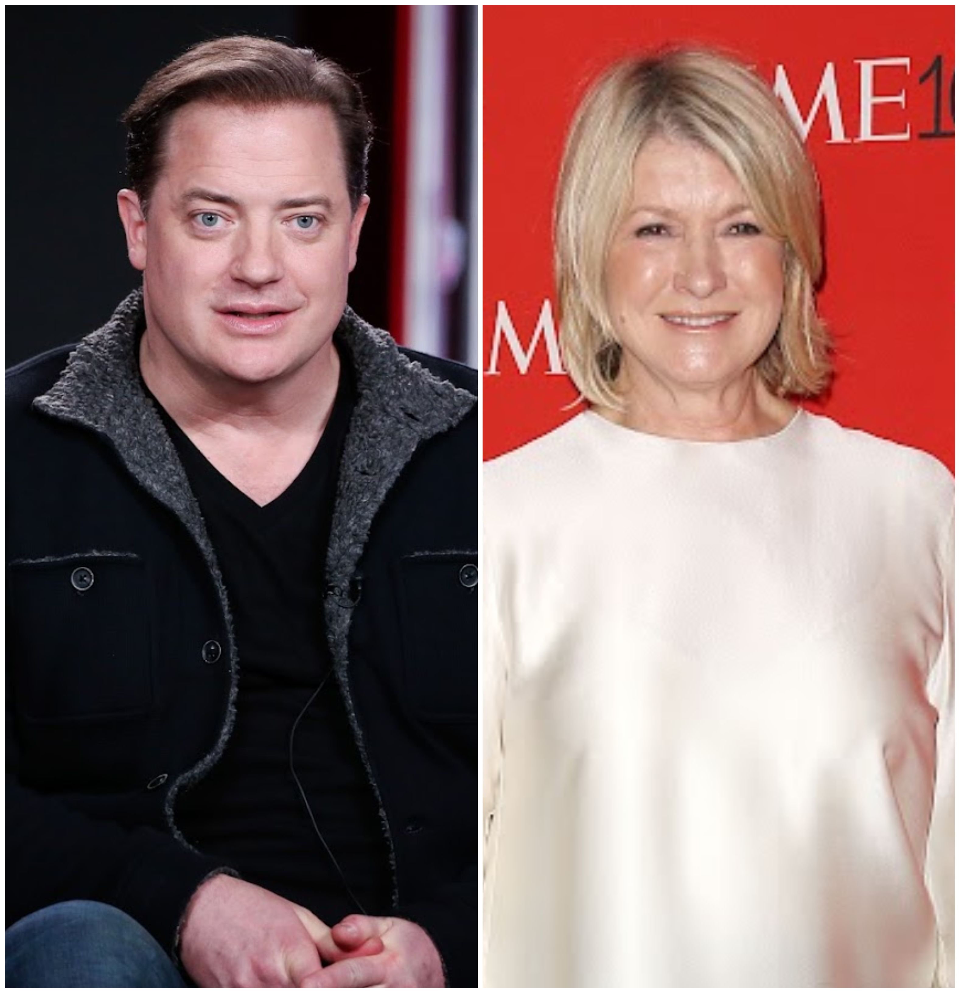 Martha Stewart and Brendan Fraser
