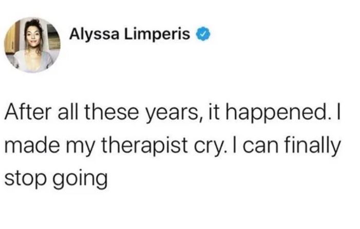 Winning at Therapy