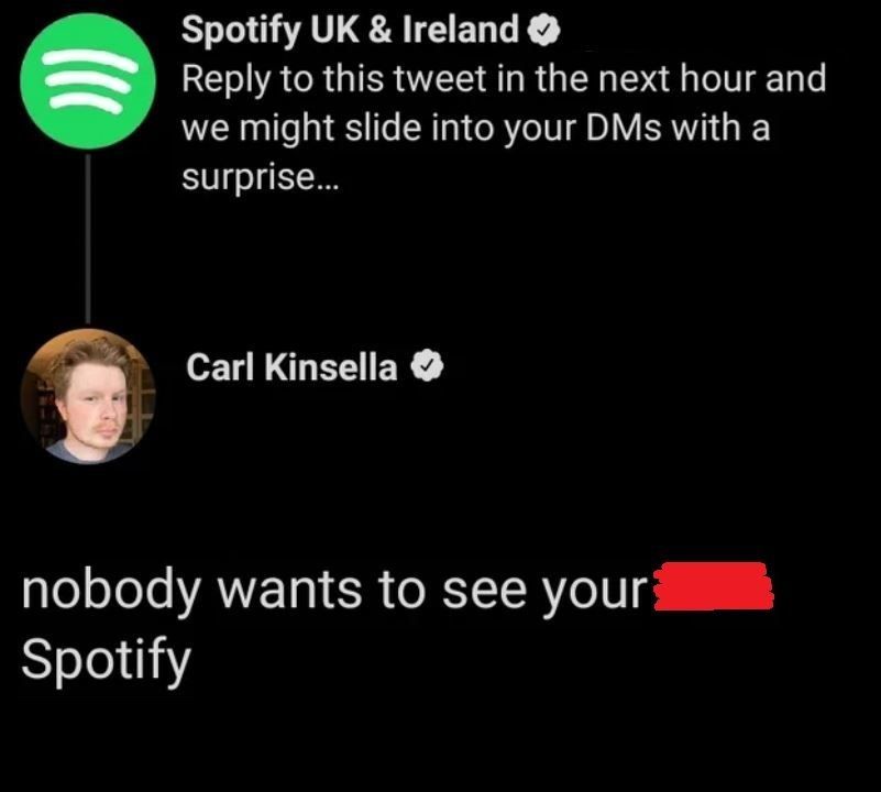 Spotify UK Tweet Sounds Pretty Flirty