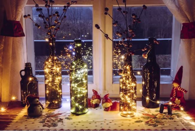Fairy light jars always brighten up a room
