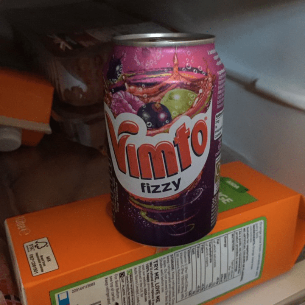 #8 A can of Vimto to go with your snack?