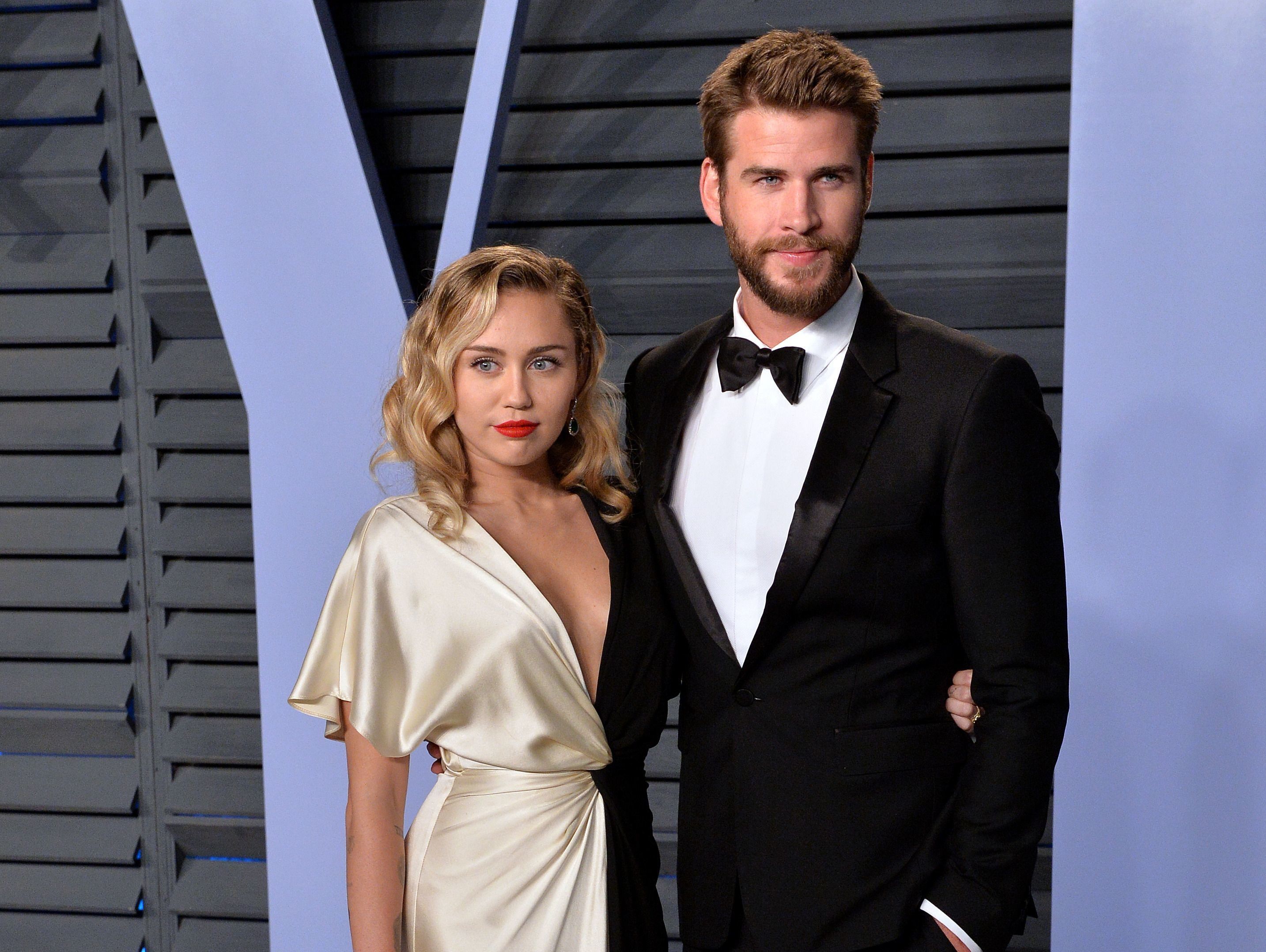Miley Cyrus and Liam Hemsworth 