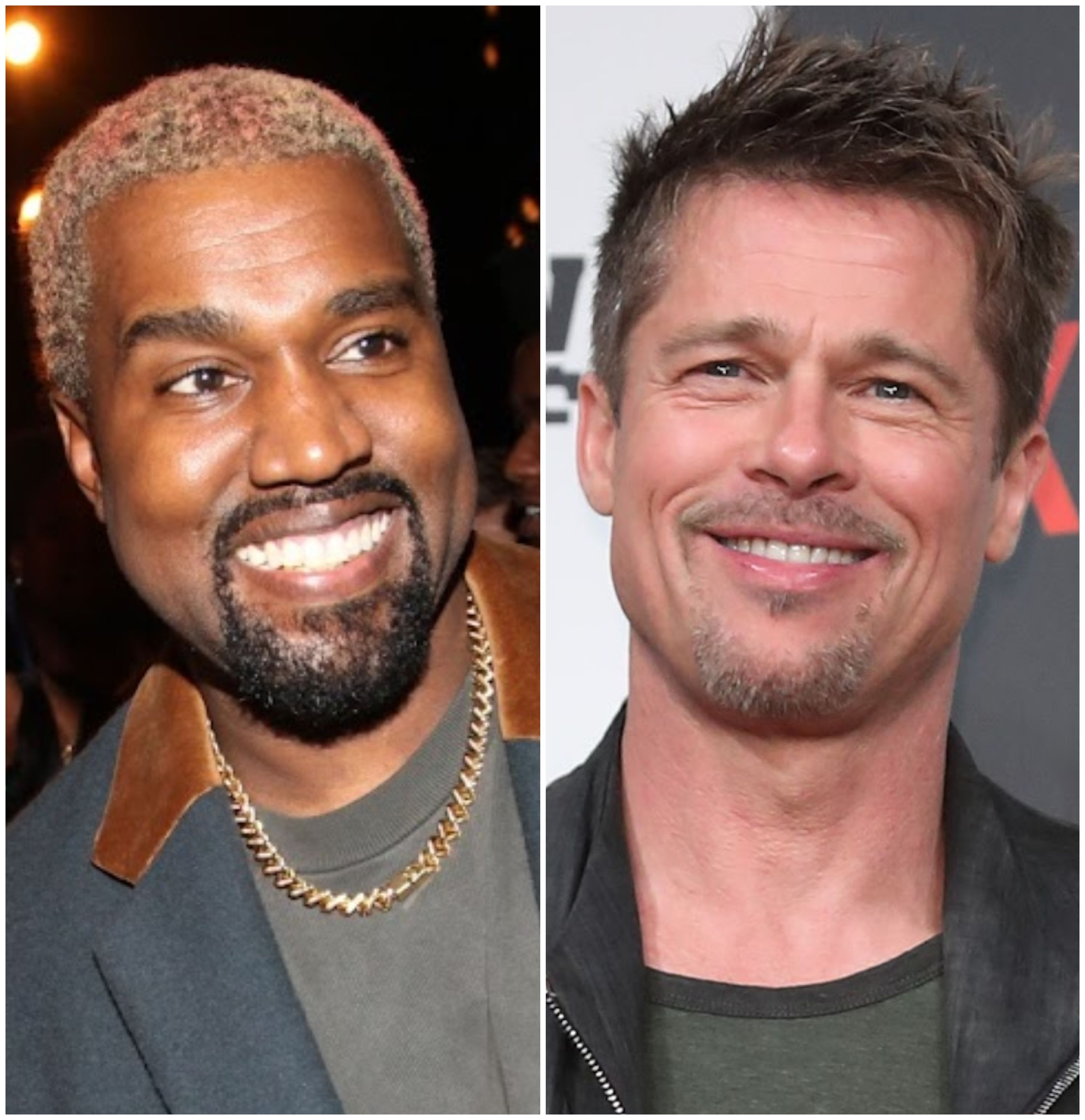 Brad Pitt and Kanye West