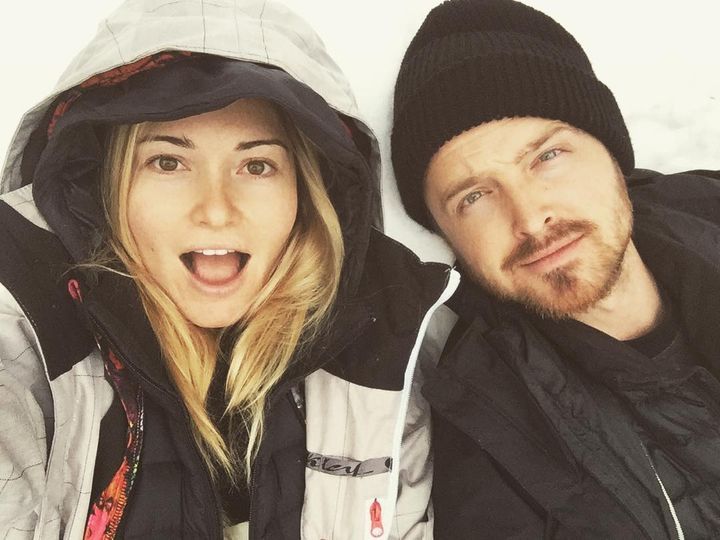 Aaron Paul & Lauren Parsekian