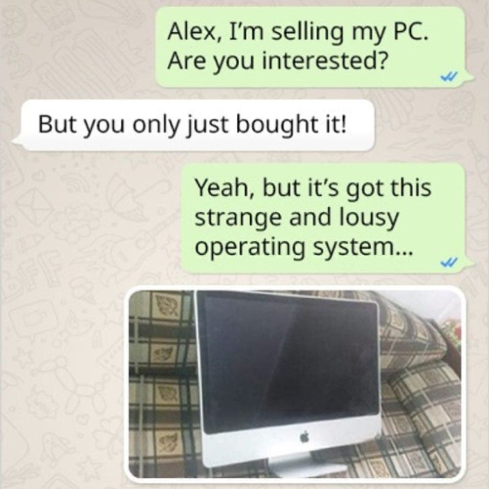 Apple iMacs are equivalent to normal PCs