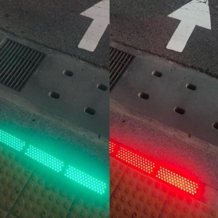Sidewalk Lights for Phone-Down Walks