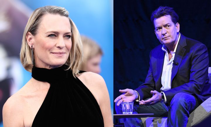 Charlie Sheen & Robin Wright 