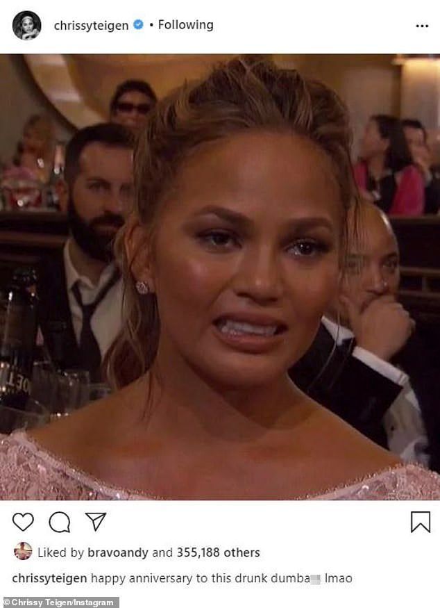 Chrissy Teigen’s crying face