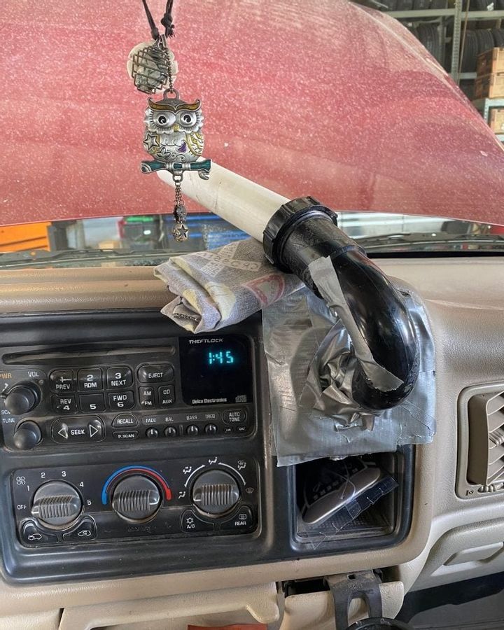 Defrosting the windshield