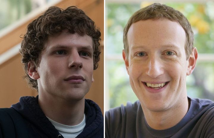 Jessie Eisenberg as Mark Zuckerberg in “The Social Network”