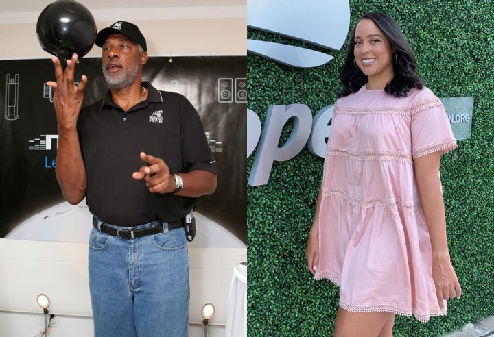 Julius Erving and Alexandra Stevenson