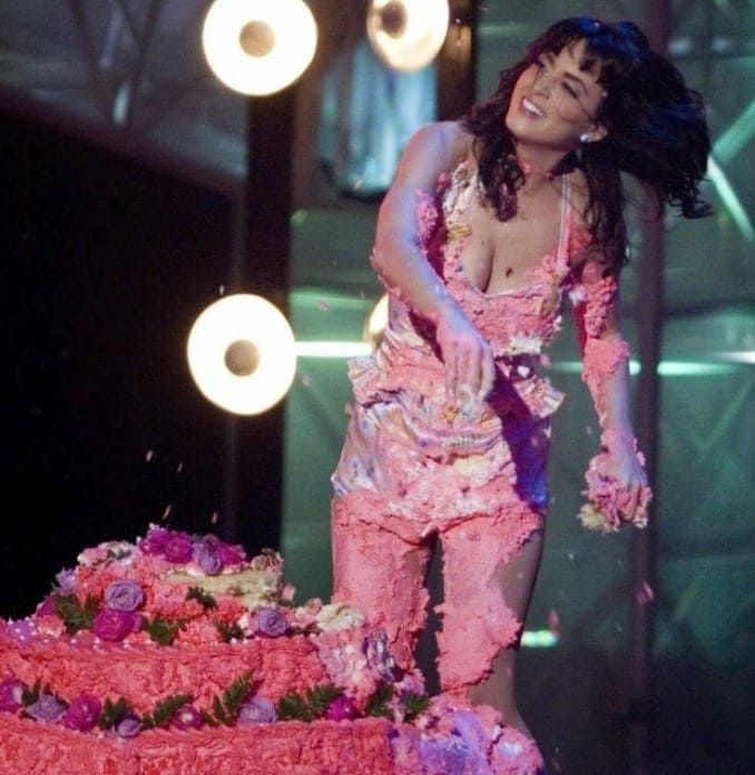 Katy Perry takes a dive