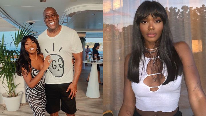 Magic Johnson and Elisa Johnson