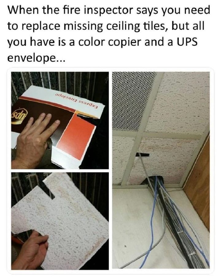 Making your own ceiling tile