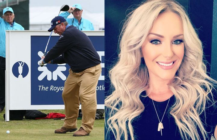 Mark Calcavecchia and Britney Calcavecchia 