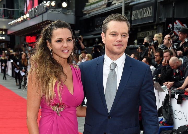 Matt Damon & Luciana Barroso