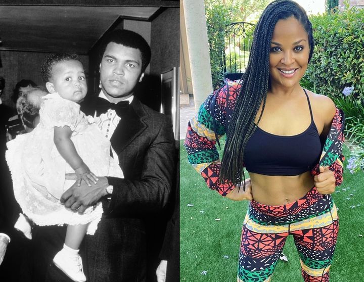 Muhammad Ali and Laila Ali