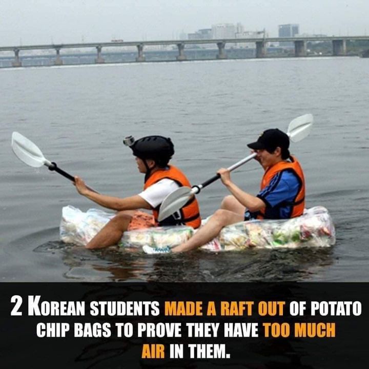 Potato chip raft