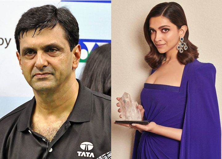 Prakash Padukone and Deepika Padukone