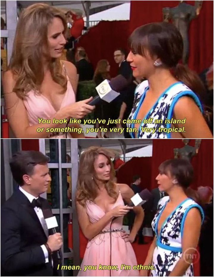 Rashida Jones is complimented on her ‘tan’