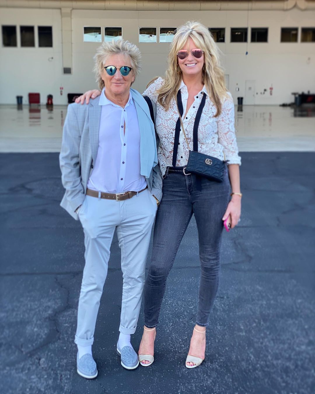 Rod Stewart and Penny Lancaster