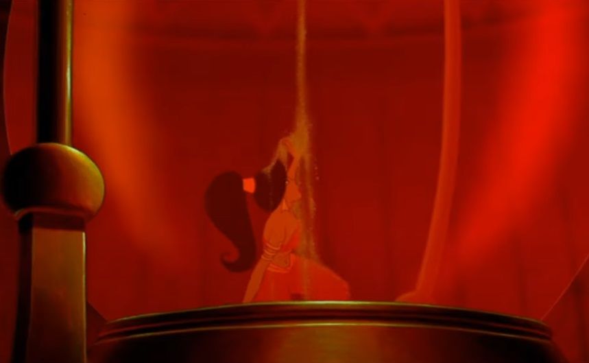 “Aladdin”: The Giant Hourglass