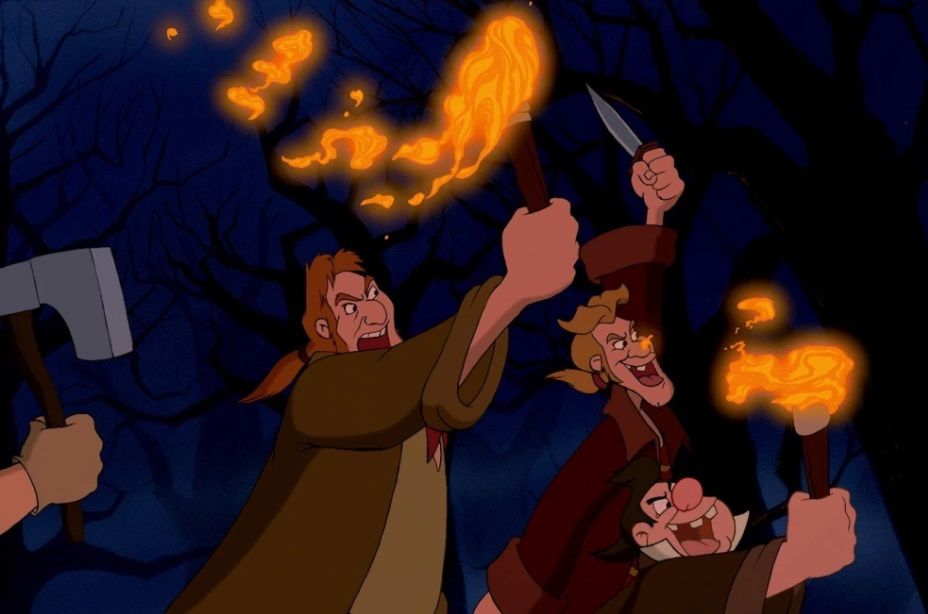 “Beauty and the Beast”: Gaston’s Angry Mob
