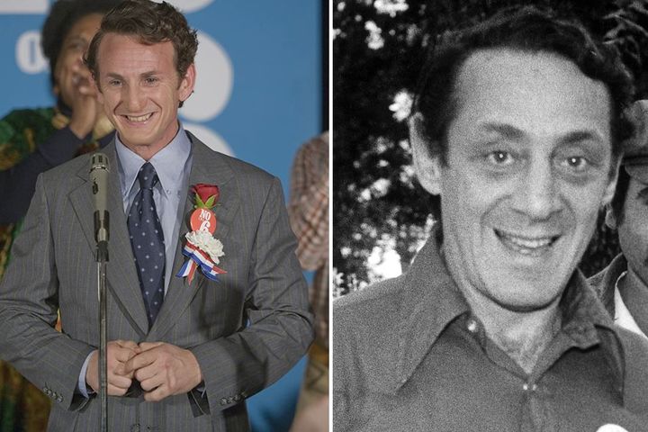 Sean Penn as Harvey Milk in “Milk”